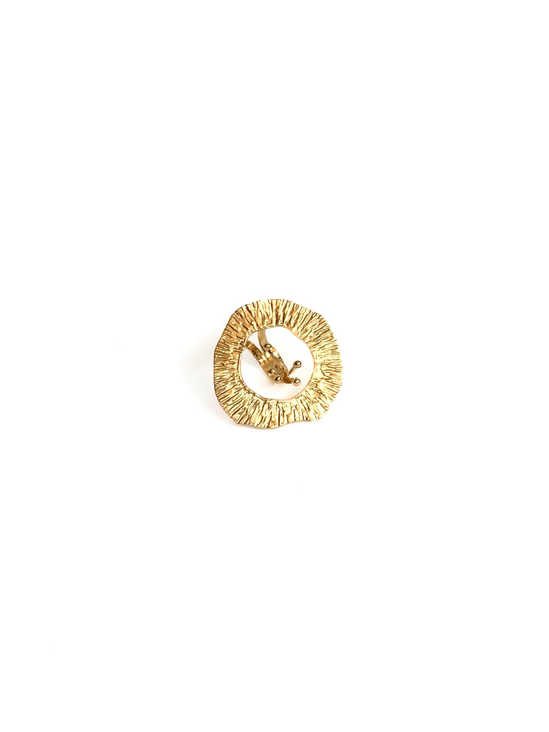 

STUDIO METALLURGY Gold-Plated Halo Adjustable Finger Ring