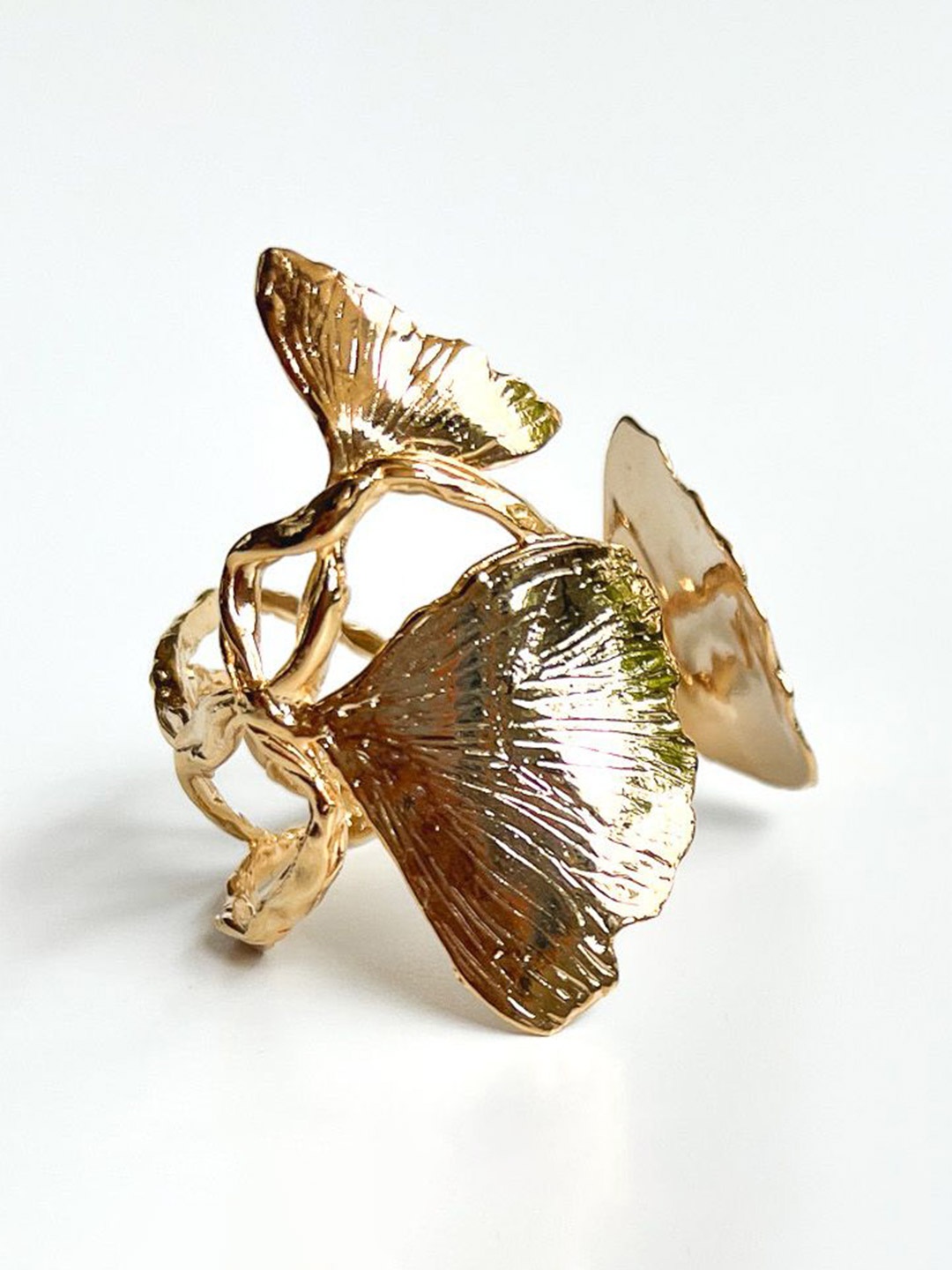 

STUDIO METALLURGY Women Brass Gold-Plated Cuff Bracelet
