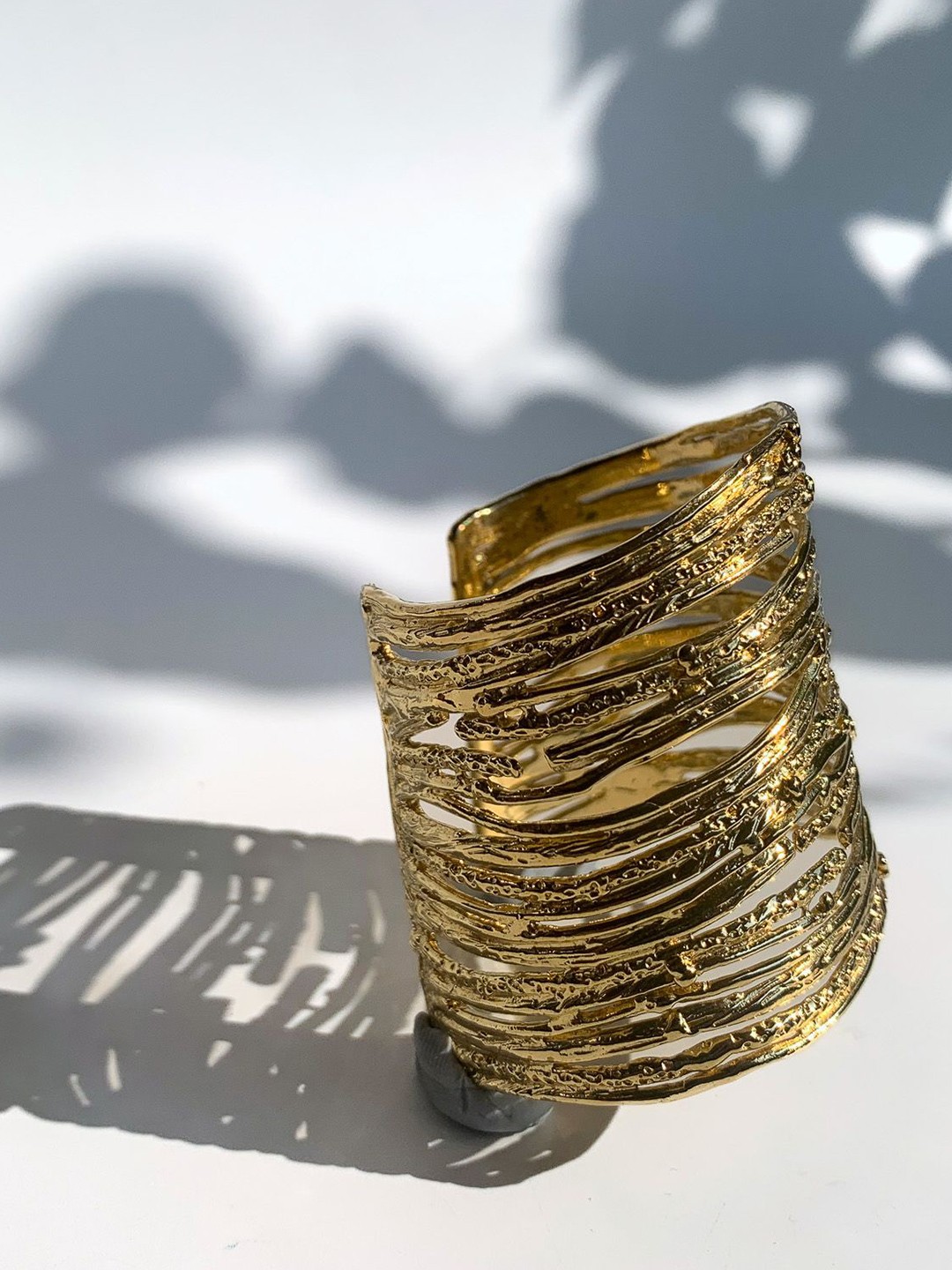 

STUDIO METALLURGY Women Gold-Plated Cuff Bracelet