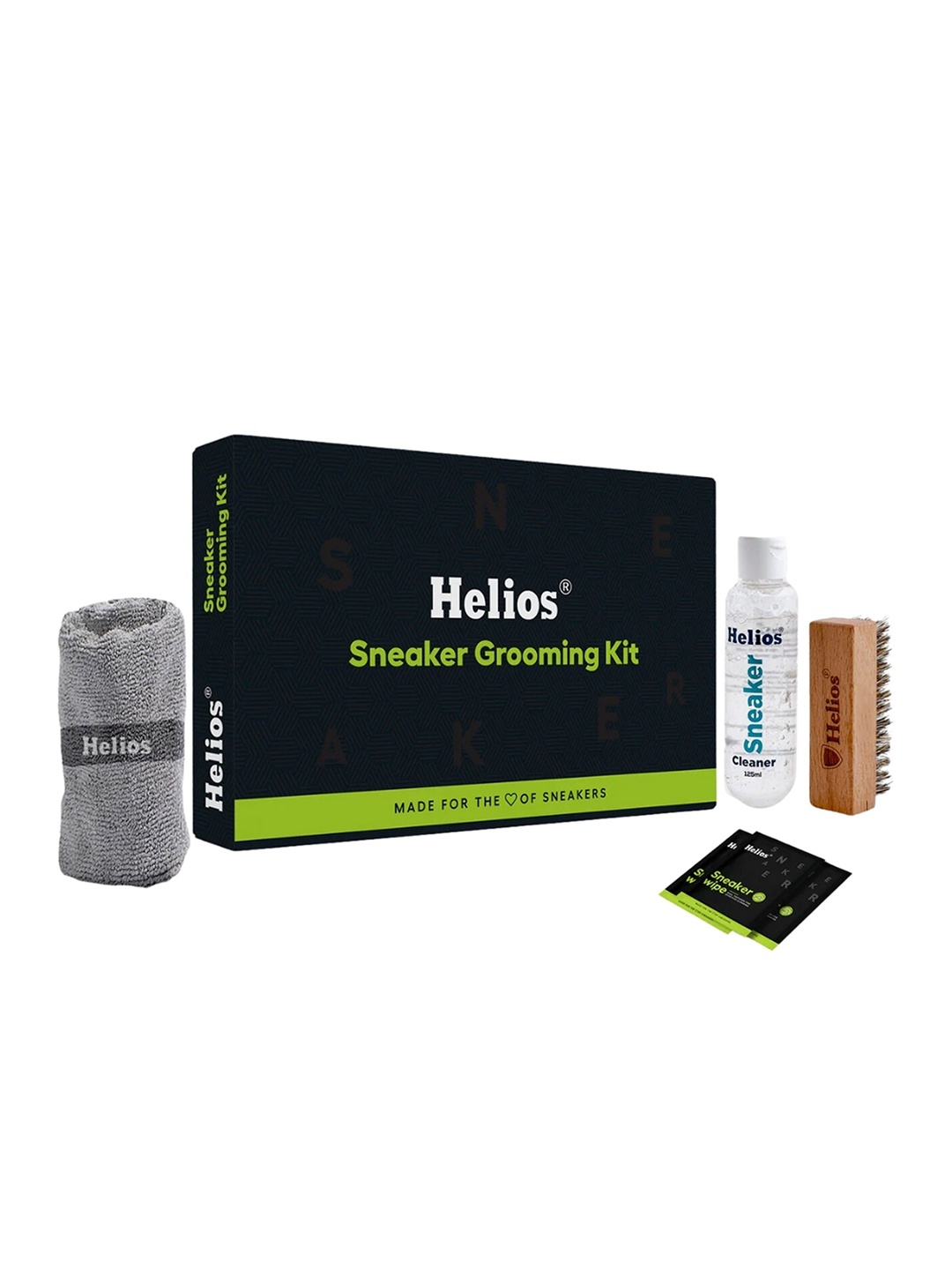 

Helios Set Of 4 Sneaker Grooming Kit, Black