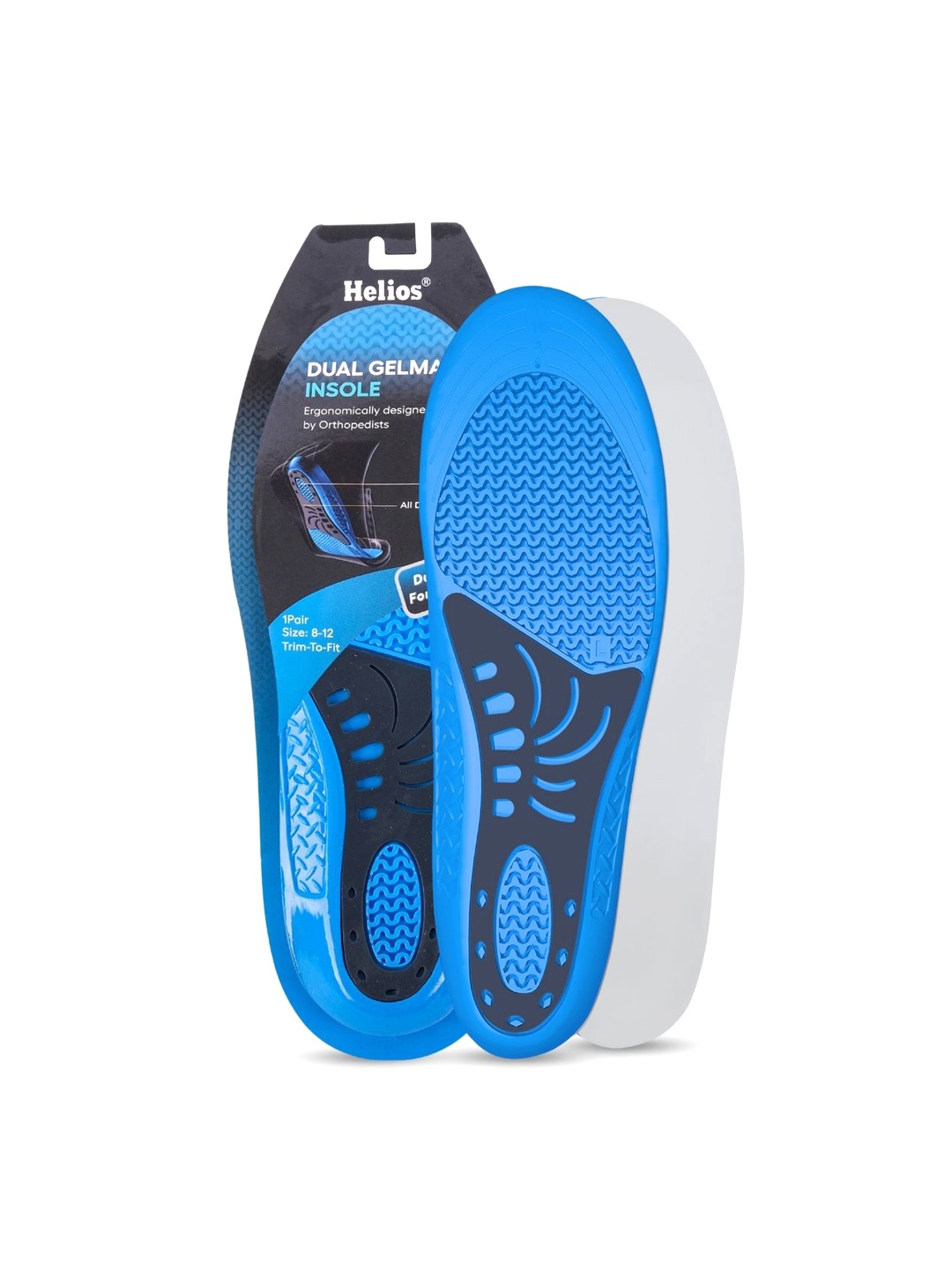 

Helios Unisex Dual Gelmax Ultra-Sports Leather Insole, Blue