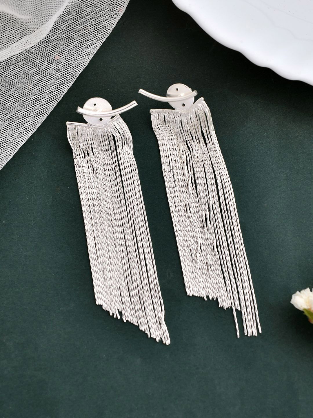 

Silvermerc Designs Silver-Plated Classic Drop Earrings
