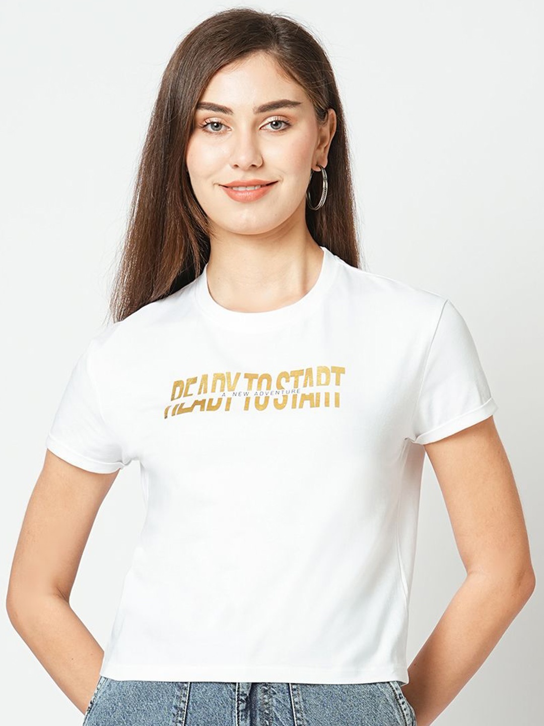

Kraus Jeans Typography Printed Slim Fit T-shirt, Off white