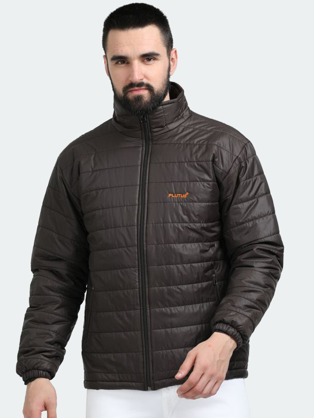 

Plutus Mock Collar Puffer Jacket, Black
