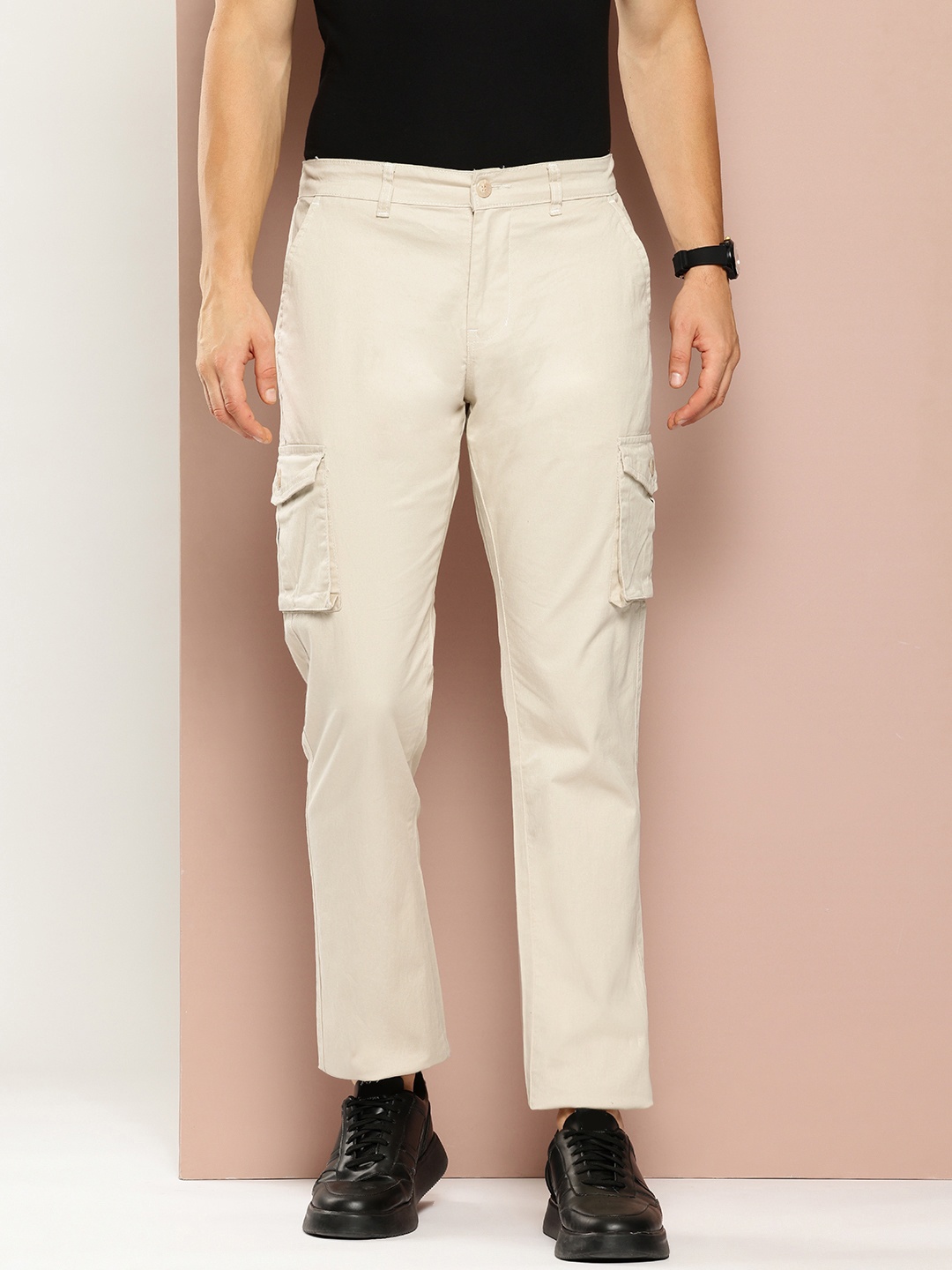 

Club York Men Cargos Trousers, Off white