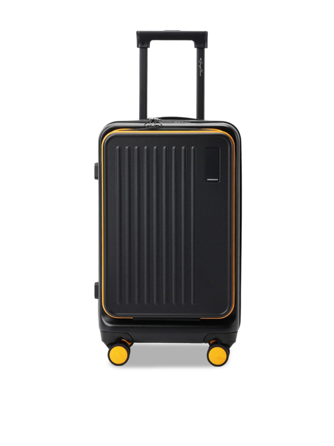 

MOKOBARA Textured Hard-Sided Large Trolly Bag, Black