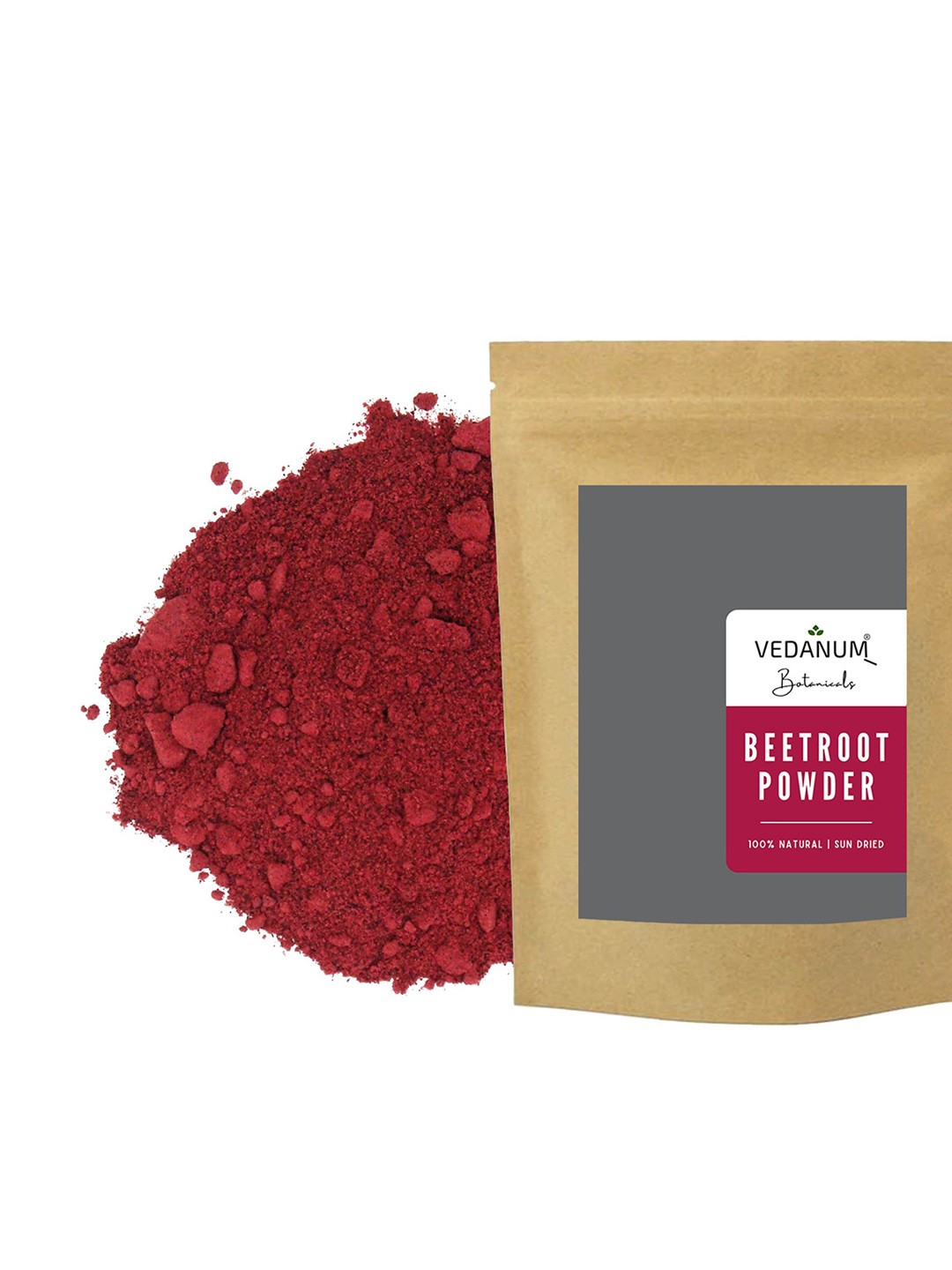 

VEDANUM Botanicals Natural Sun-Dried Beetroot Powder - 50 g, Red