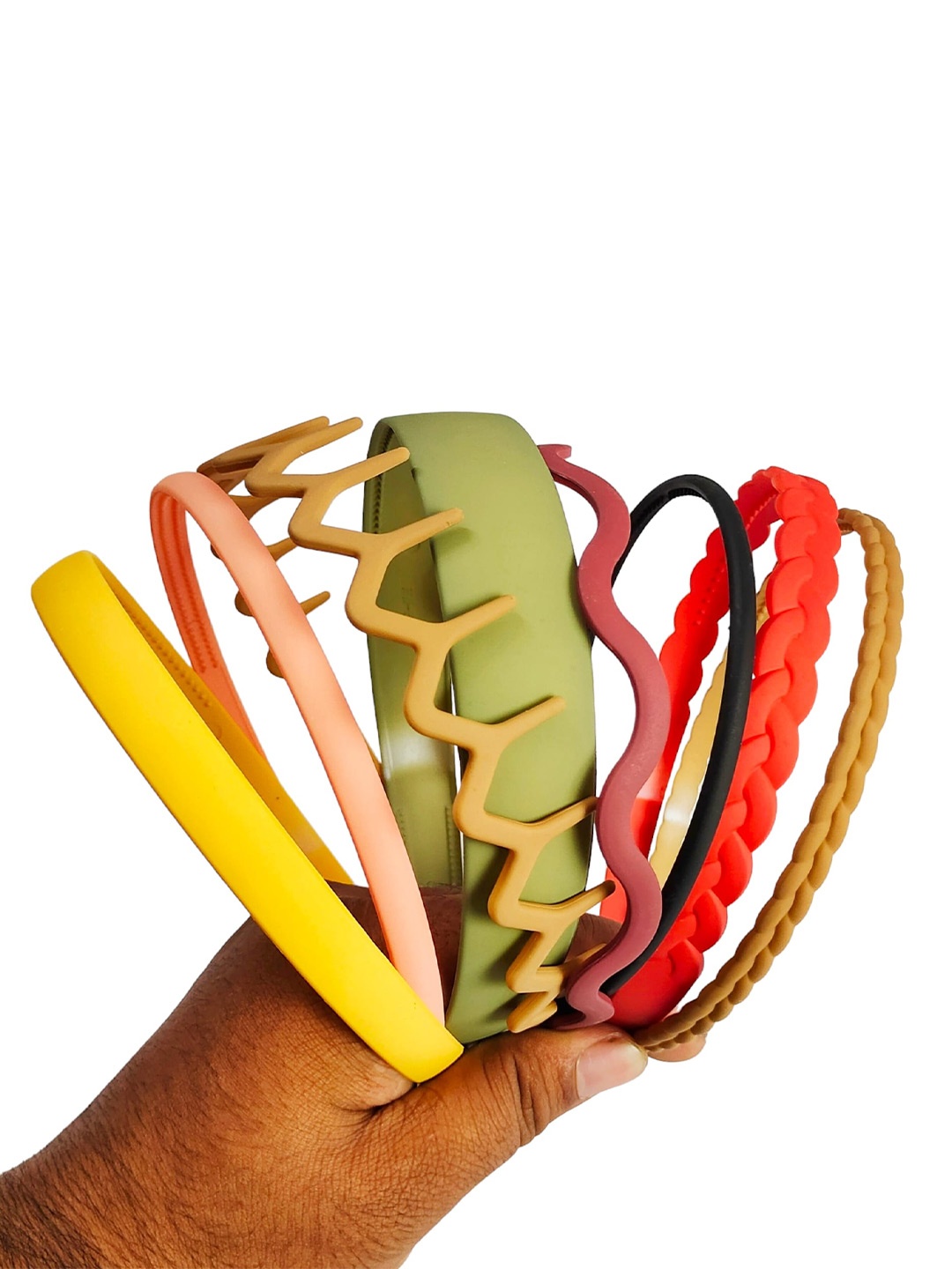 

ANNA CREATIONS Set of 8 Hairband, Green