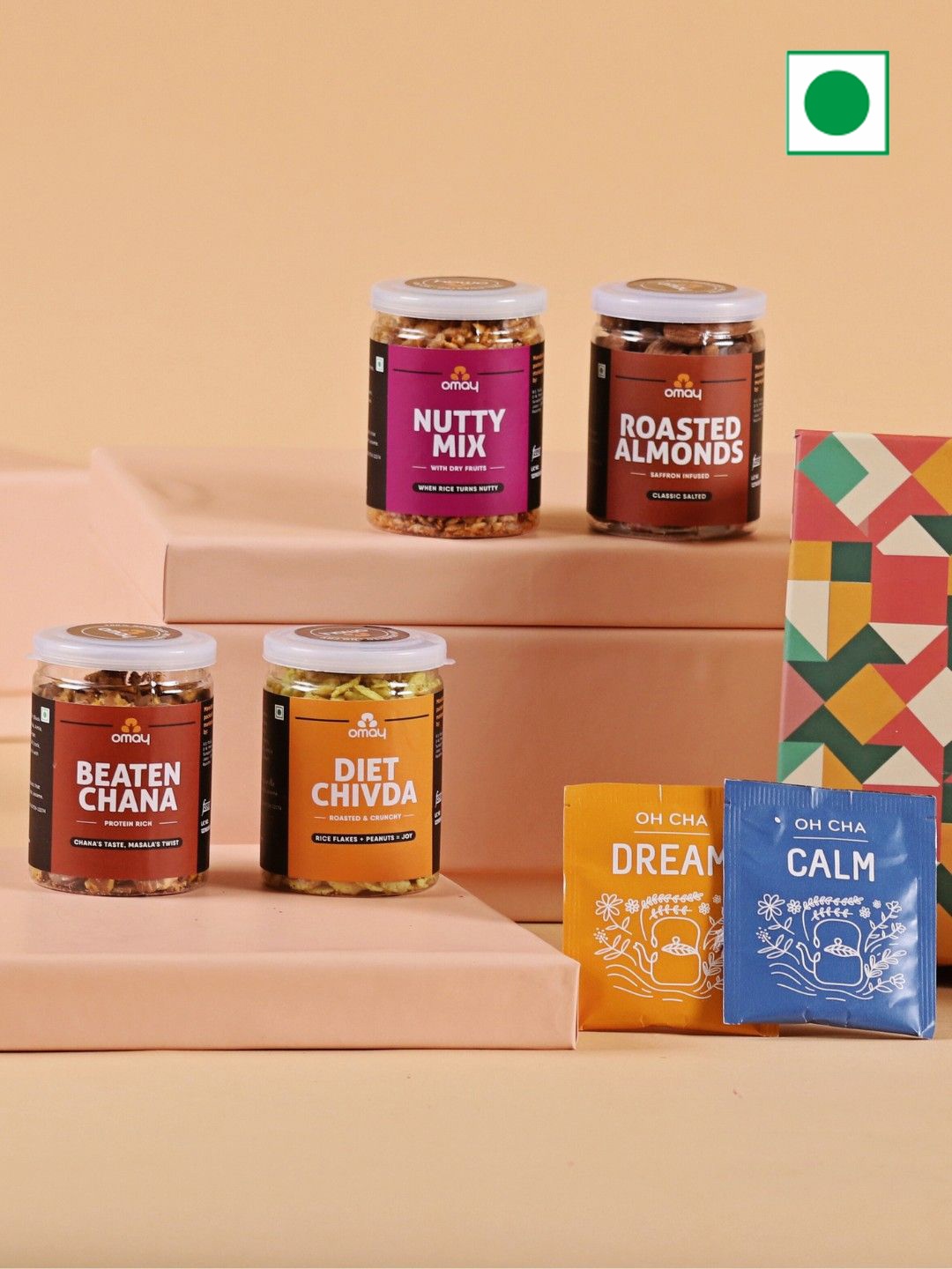 

Omay Foods Nuts & Delights Father's Day Gift Box, Brown