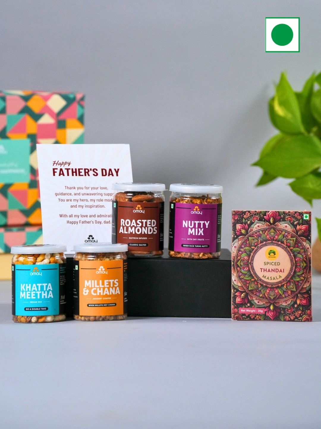 

Omay Foods Set Of 6 Pcs Assorted Father's Day Feast Gift Box, White