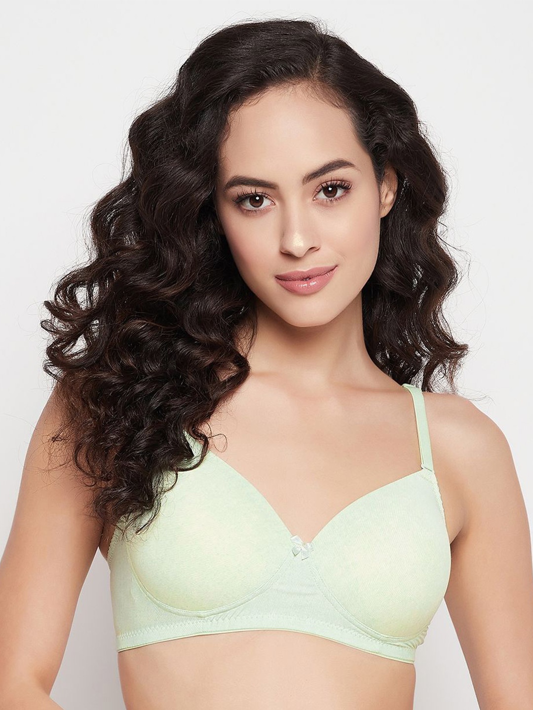 

Clovia Full Coverage Lightly Padded All Day Comfort T-shirt Bra, Green