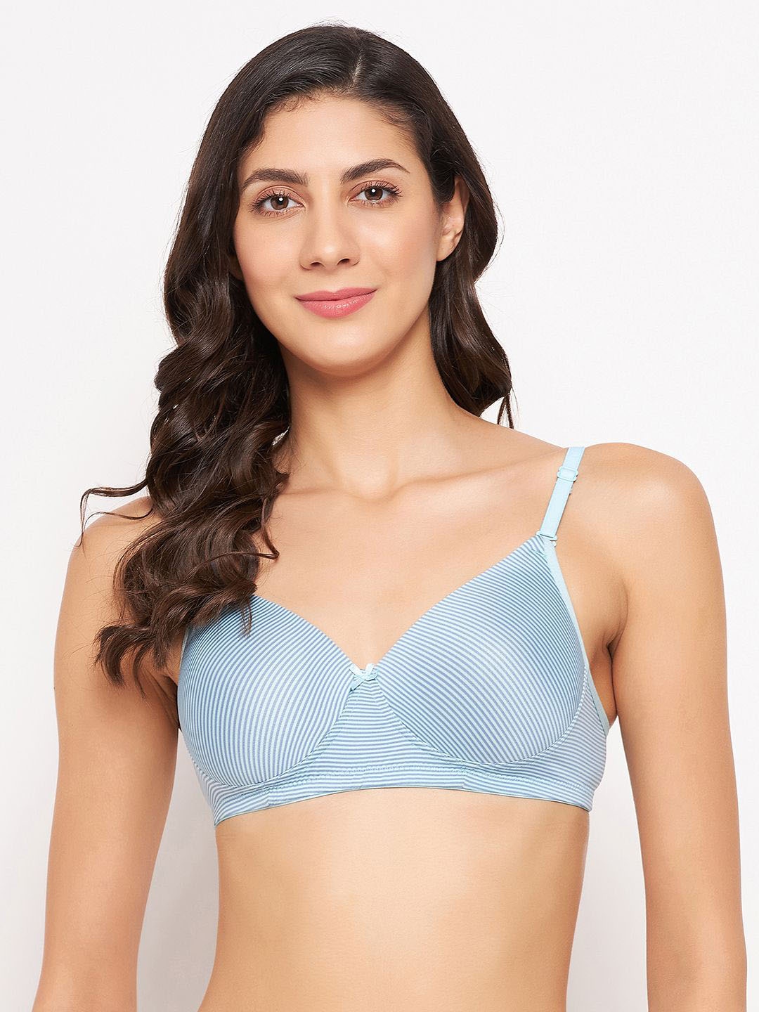 

Clovia Full Coverage Lightly Padded All Day Comfort T-shirt Bra, Blue