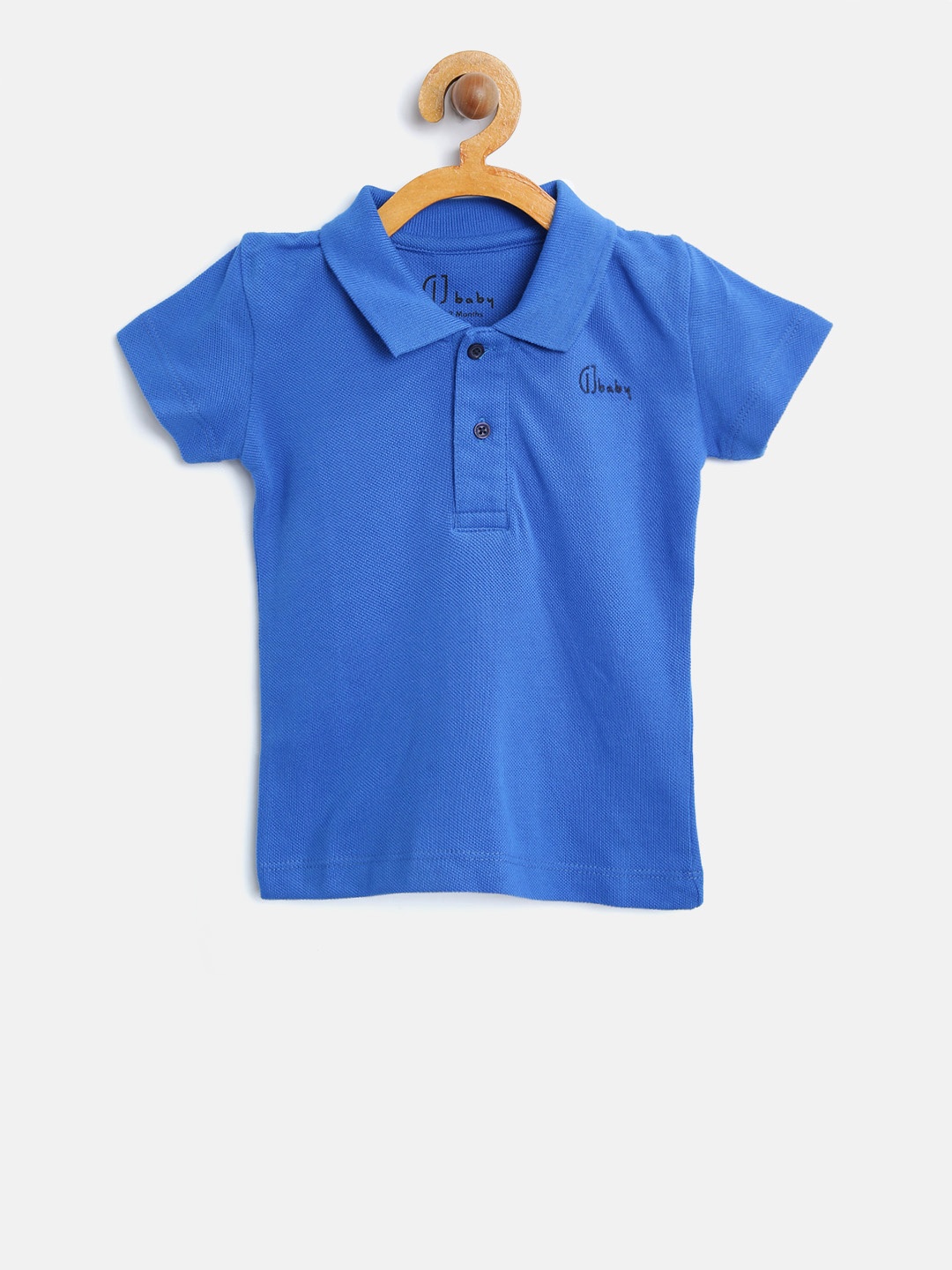 

Gini and Jony Boys Blue Solid Polo T-shirt