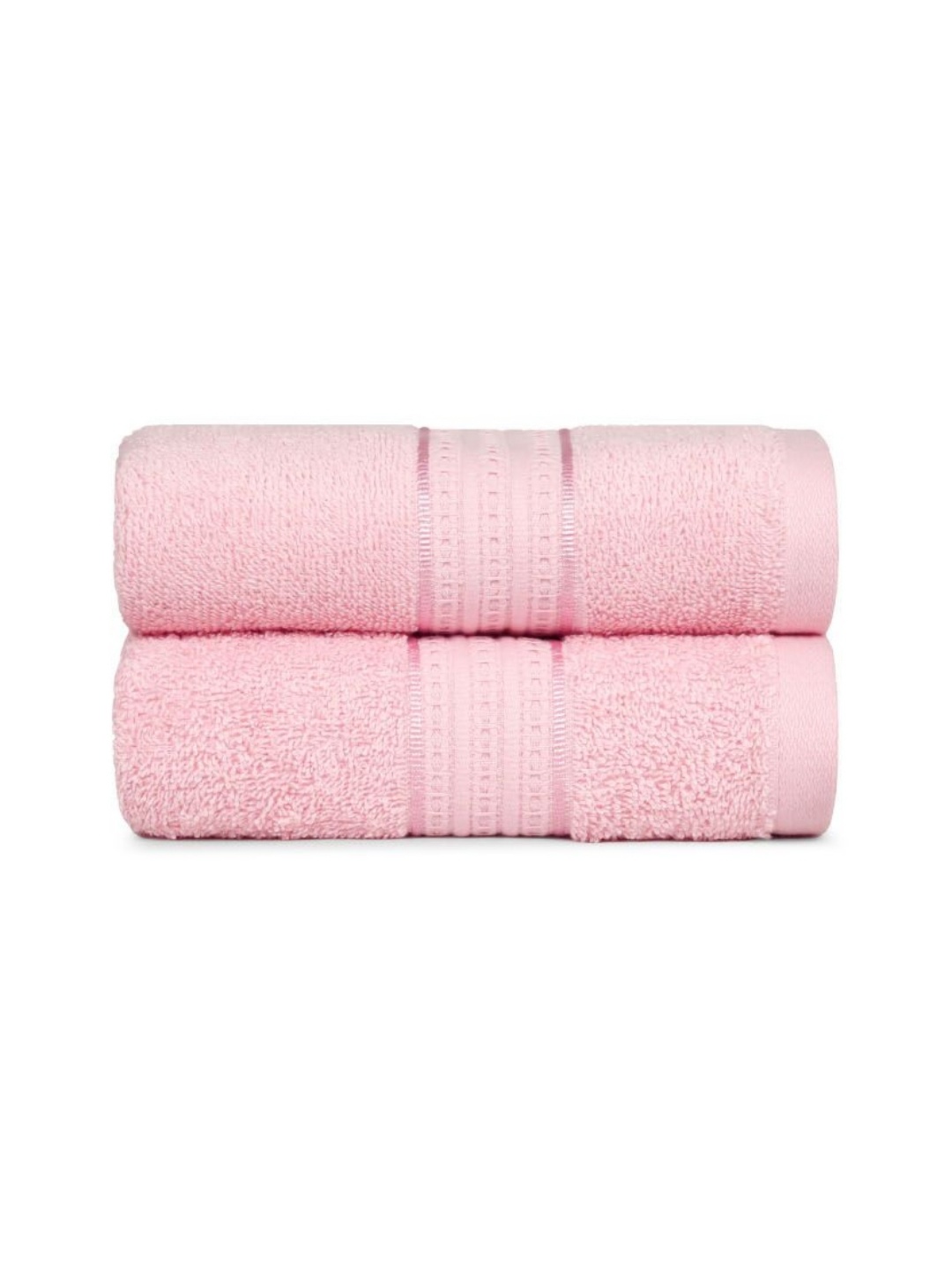 

MYTRIDENT Pink 2 Pieces 450 GSM Pure Cotton Hand Towels