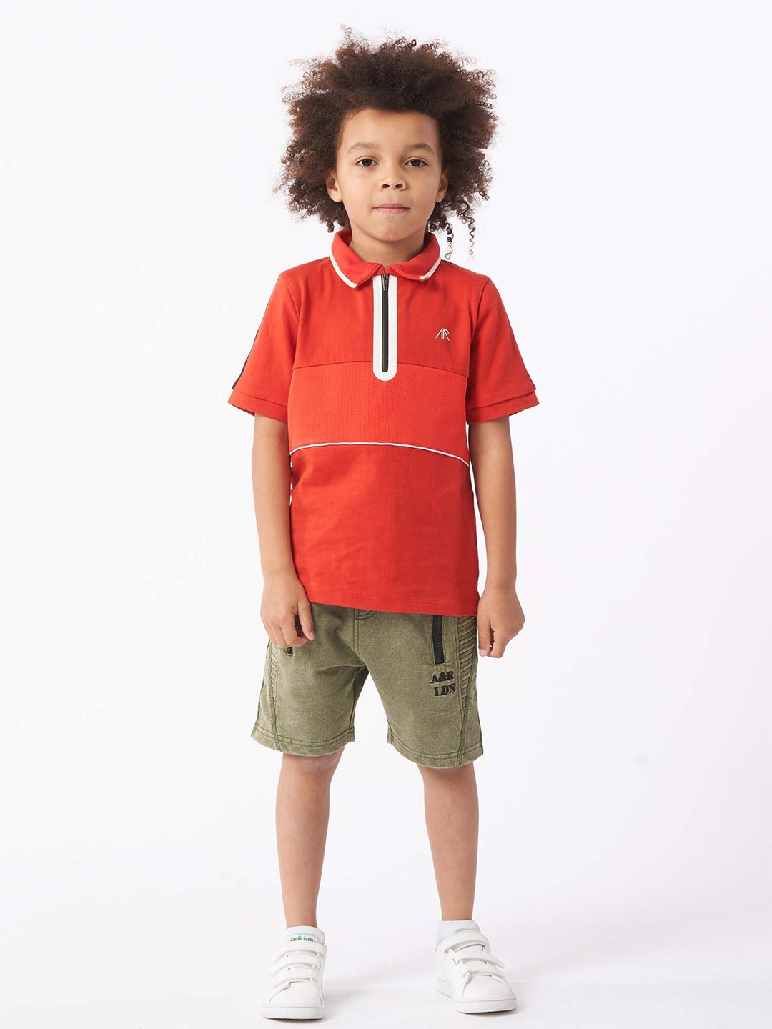 

Angel & Rocket Boys Polo Collar Slim Fit T-shirt, Red