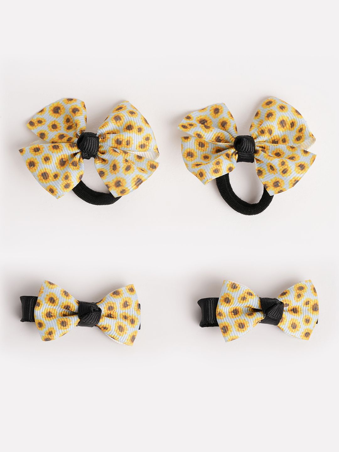 

RIBBON CANDY Girls Set of 4 Hair Accessory Set, Yellow