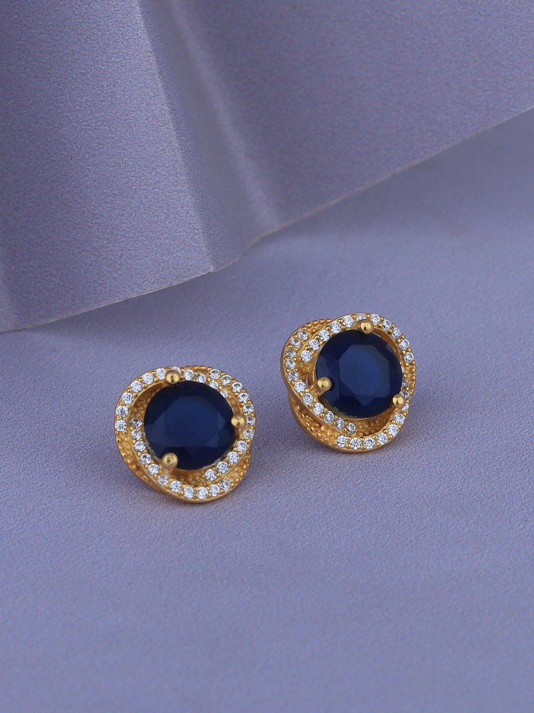 

Carlton London 18kt Gold-Plated Cubic Zirconia Contemporary Studs