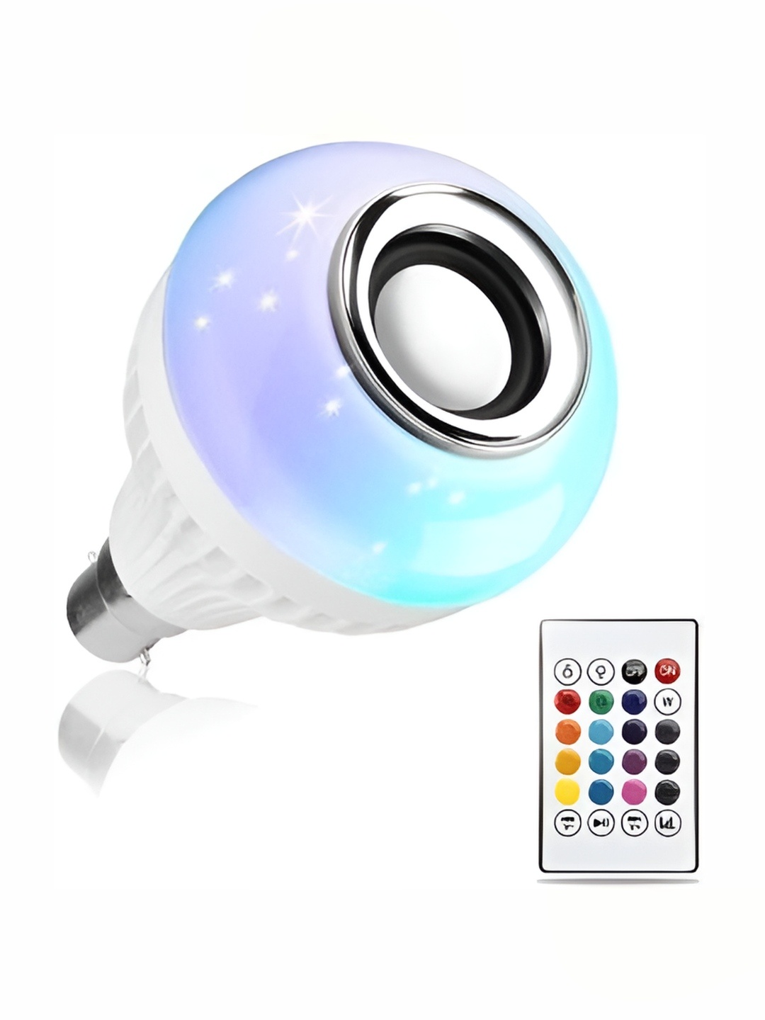 

SPARK WORLD White Wireless Music Playing Remote Controller LED Bulb Light Bulbs