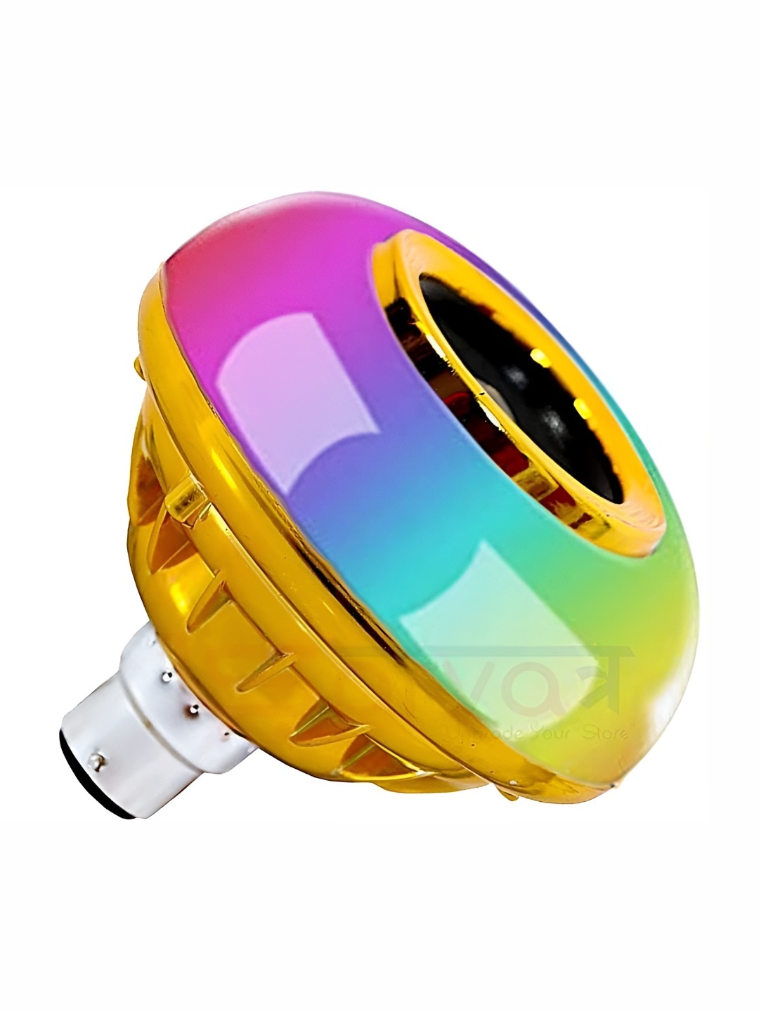 

SPARK WORLD Gold Toned LED Smart Lights With Bluetooth Speaker