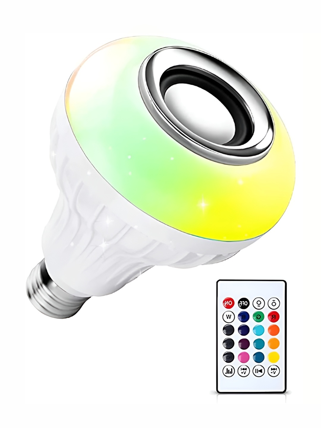 

SPARK WORLD White Wireless Music Playing Remote Controller LED Bulb