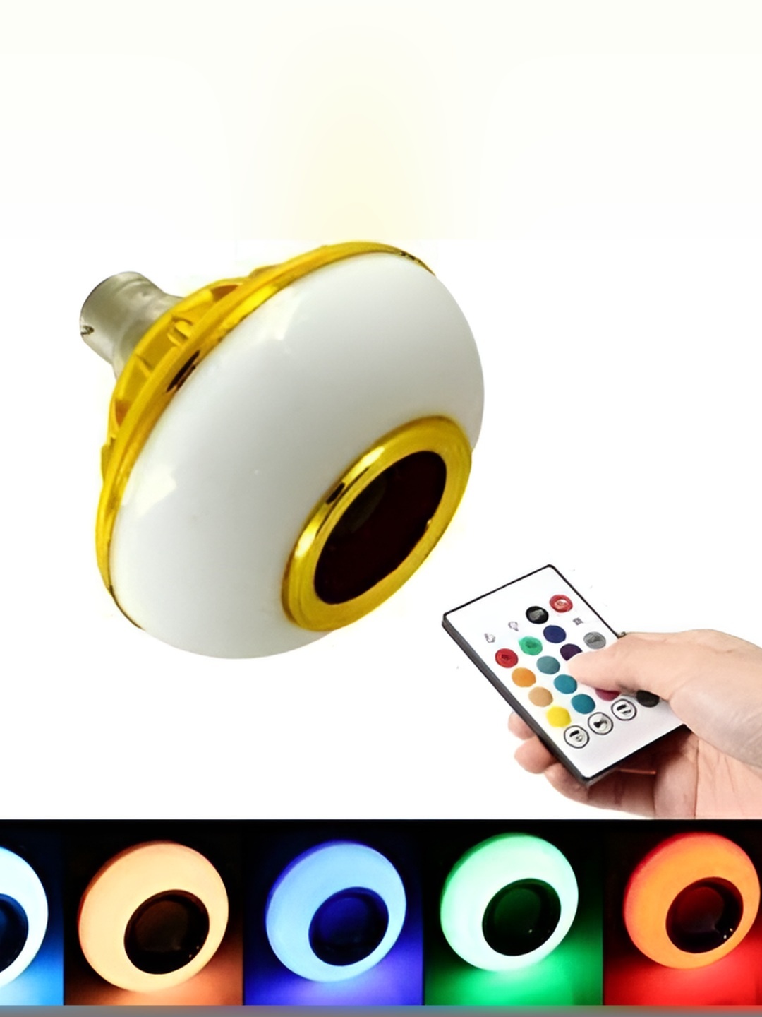 

SPARK WORLD White Wireless Music Playing With Remote Control LED Smart Light