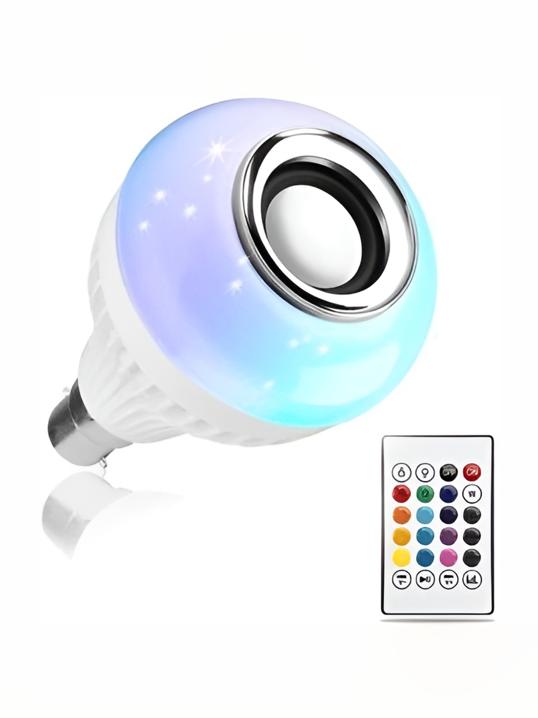 

SPARK WORLD White Wireless Music Playing Remote Controller LED Bulb