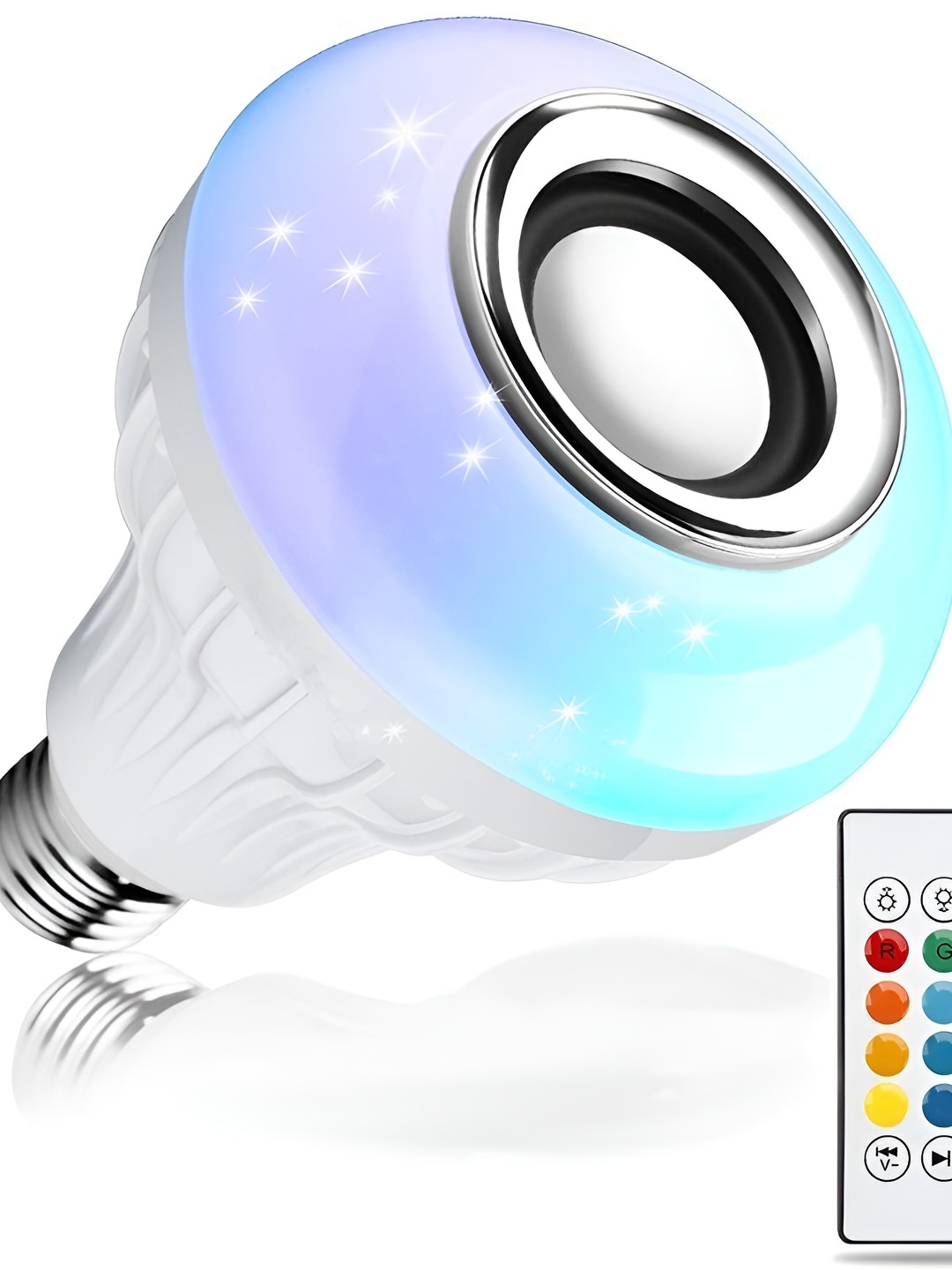 

SPARK WORLD White Wireless Music Playing Remote Controller LED Bulb
