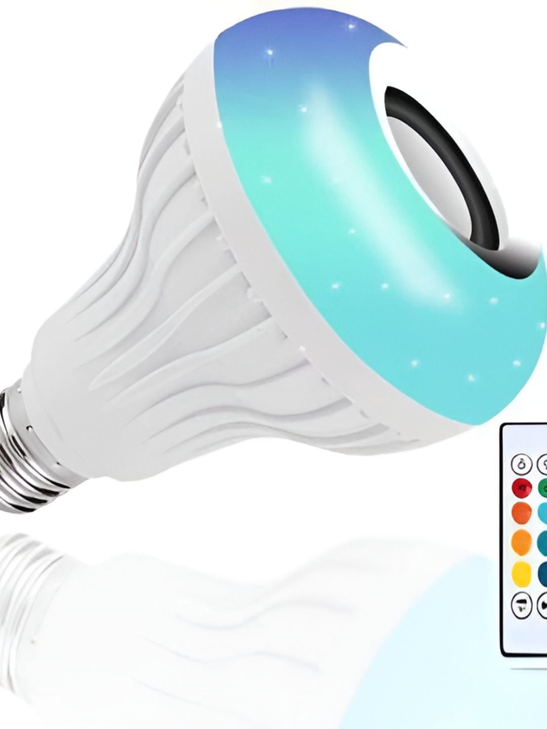 SPARK WORLD White Wireless Music Playing Remote Controller LED Bulb