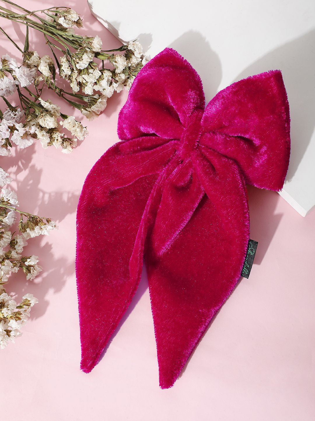 

Arendelle Bow Alligator Hair Clip, Pink