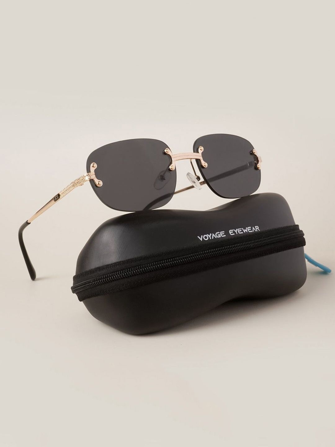 

Voyage Unisex Square Sunglasses with UV Protected Lens-17350MG3610Z, Black