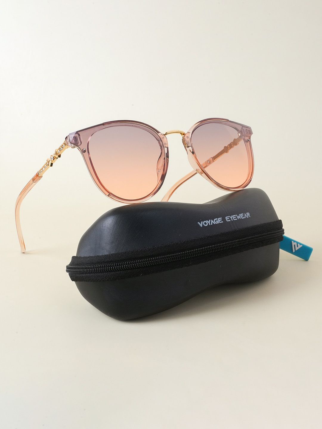 

Voyage Women Cateye Sunglasses with UV Protected Lens B8725MG3186Z, Pink