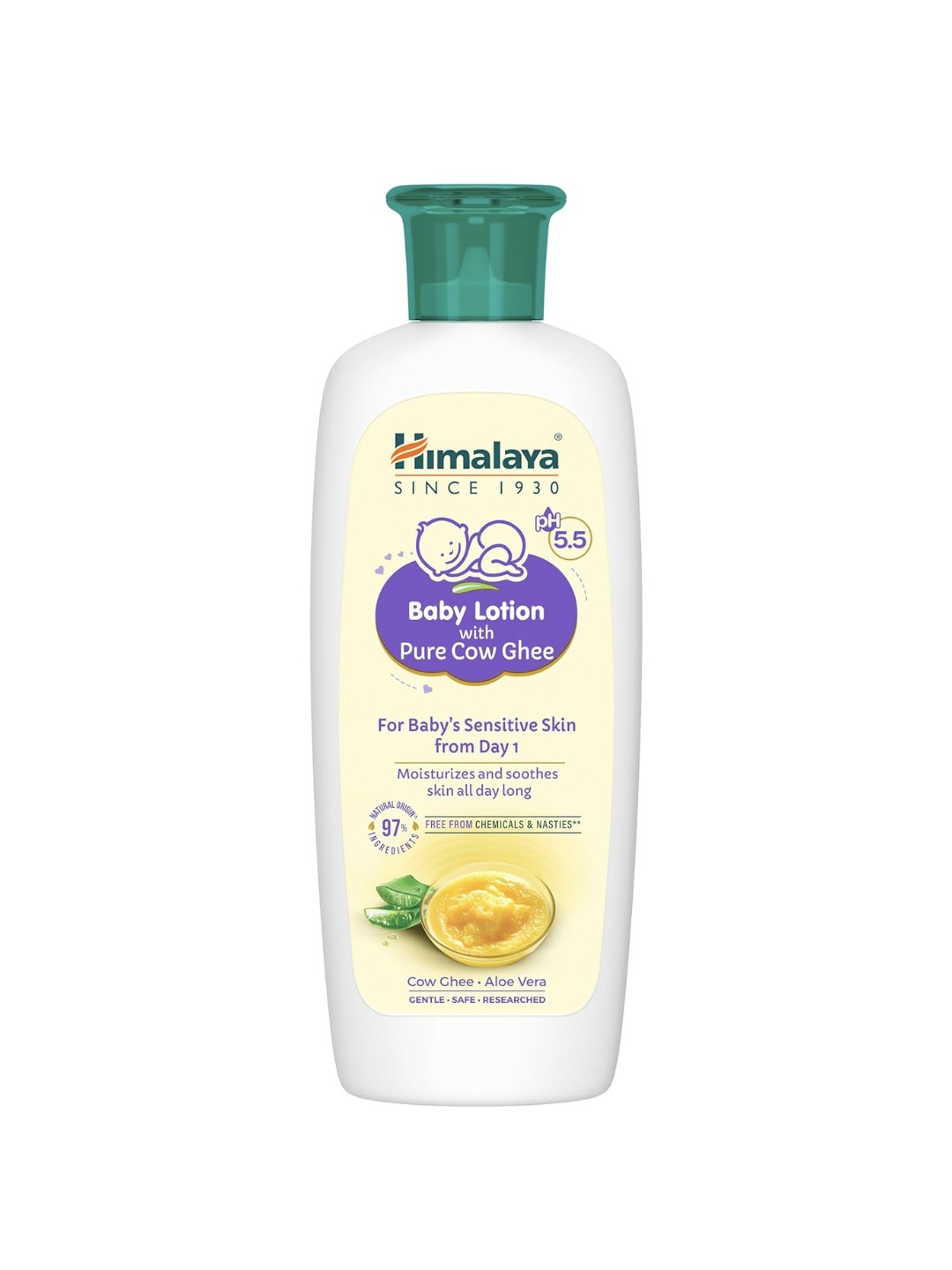 

Himalaya Lotion With Pure Cow Ghee & Aloe Vera - 100ml, Beige