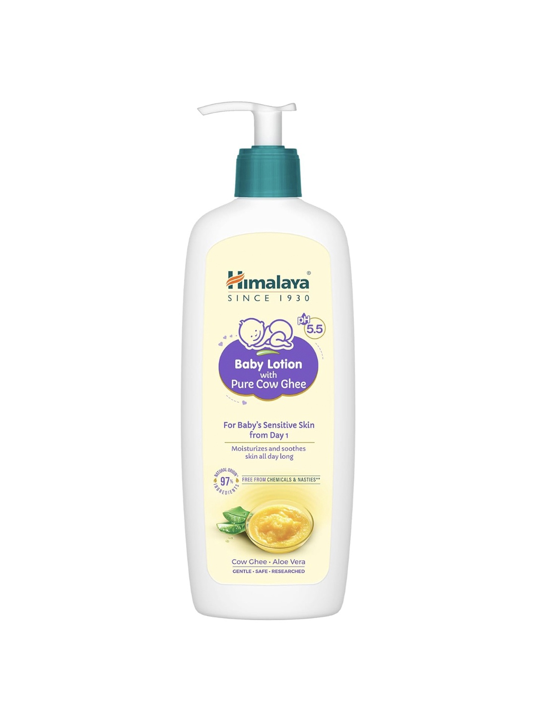 

Himalaya Lotion With Pure Cow Ghee & Aloe Vera - 400ml, Beige