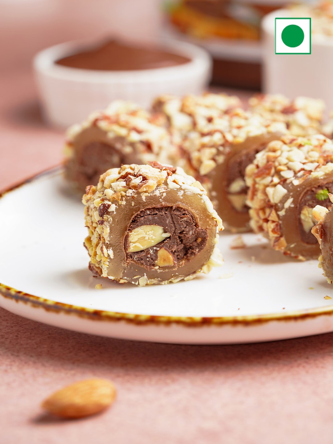 

GourmetBAKLAVA Nutella Roll Delight Sweets Gifts -250g, Brown