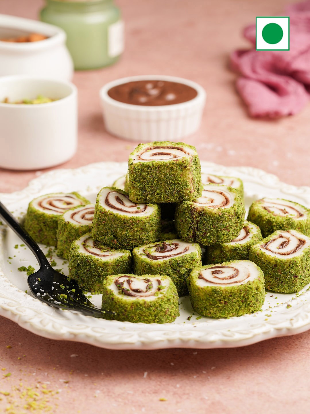 

GourmetBAKLAVA Nutella Delight Sweets Gifts 500g, Green