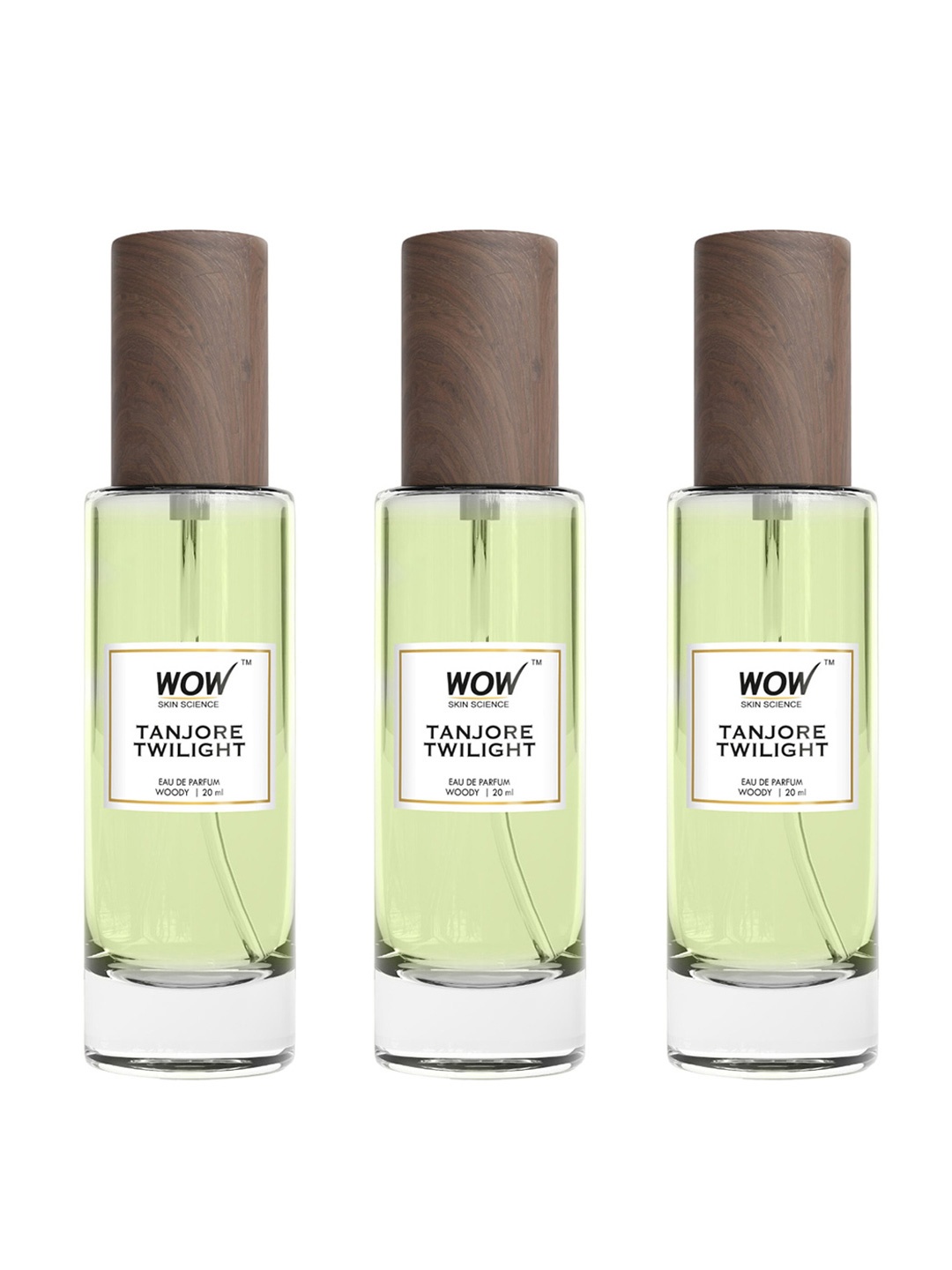 

WOW SKIN SCIENCE Men 3-Pcs Tanjore Twilight Eau De Parfum Valentine's Day Gift - 20ml each, Transparent