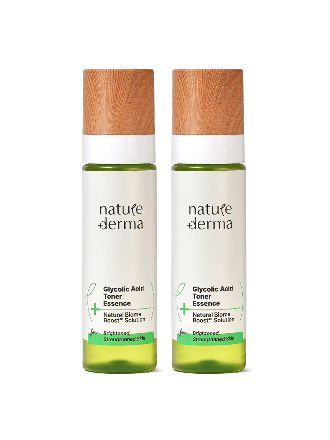 

Nature Derma Set of 2 Glycolic Acid Essence Toner with Natural Biome-Boost - 100ml each, White