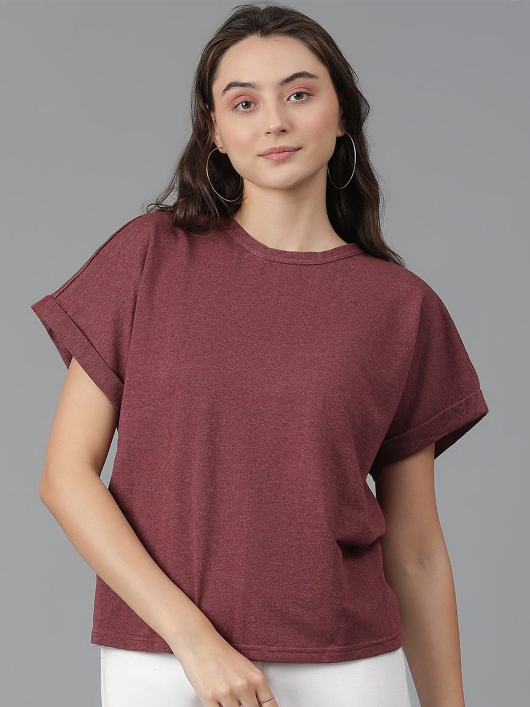 

Kotty Extended Sleeves T-shirt, Maroon