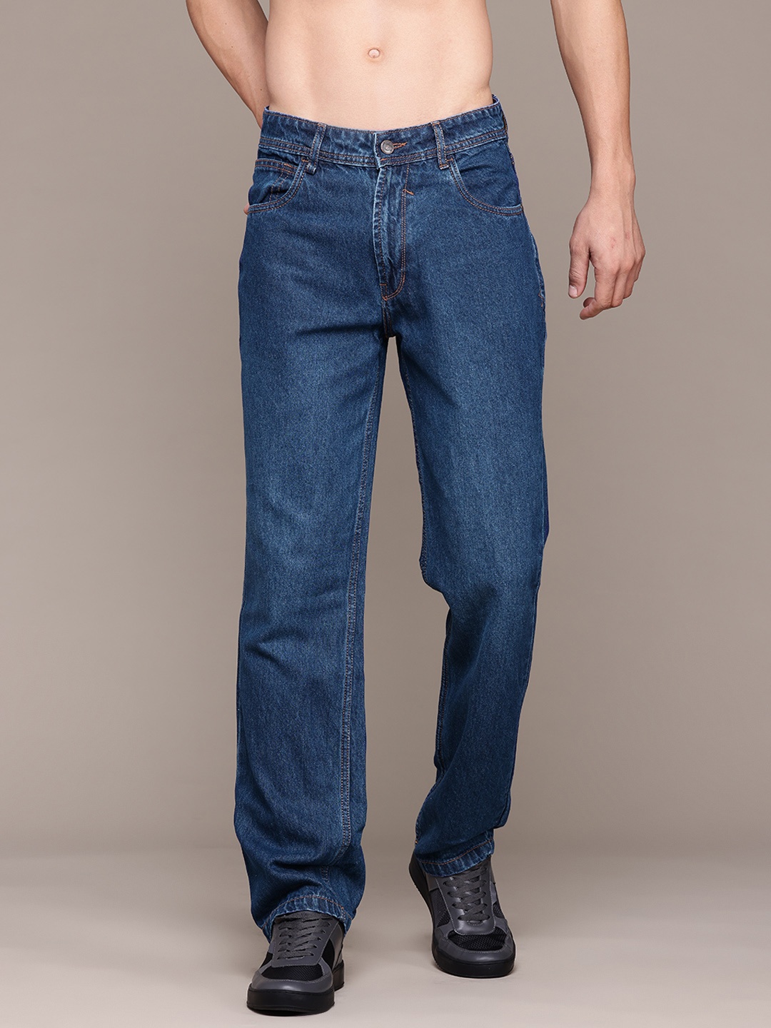 

Roadster The Life Co. Men Non-Stretchable Pure Cotton Jeans, Blue