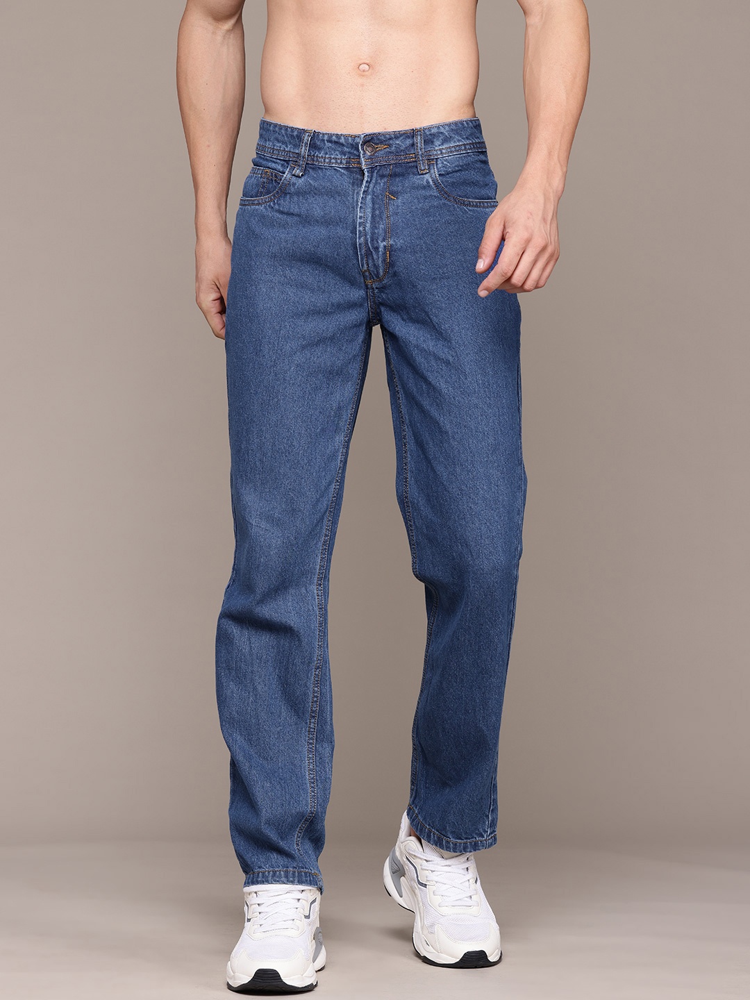 

Roadster The Life Co. Men Non-Stretchable Pure Cotton Jeans, Blue