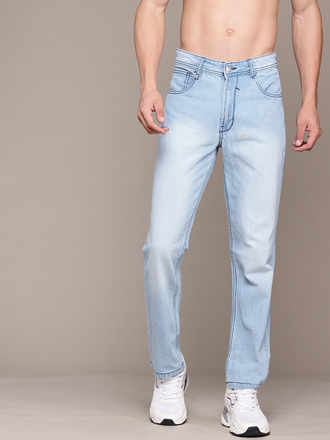 

Roadster The Life Co. Men Non-Stretchable Pure Cotton Jeans, Blue