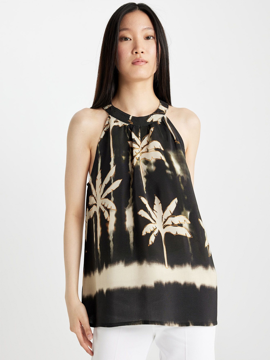 

DeFacto Floral Print Top, Na
