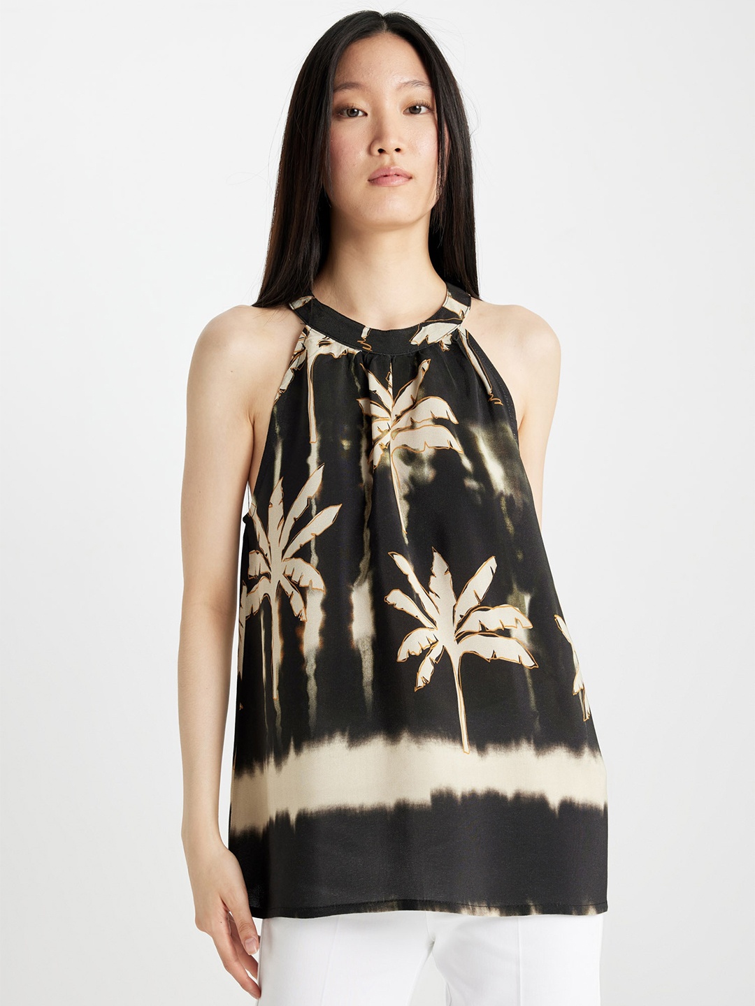 

DeFacto Floral Print Top, Na
