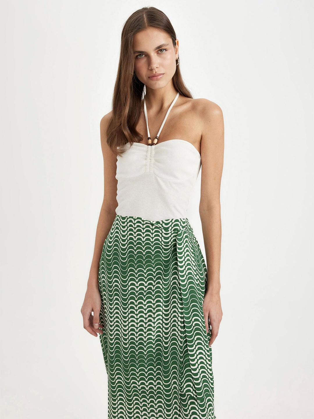 

DeFacto One Shoulder Cotton Top, Na