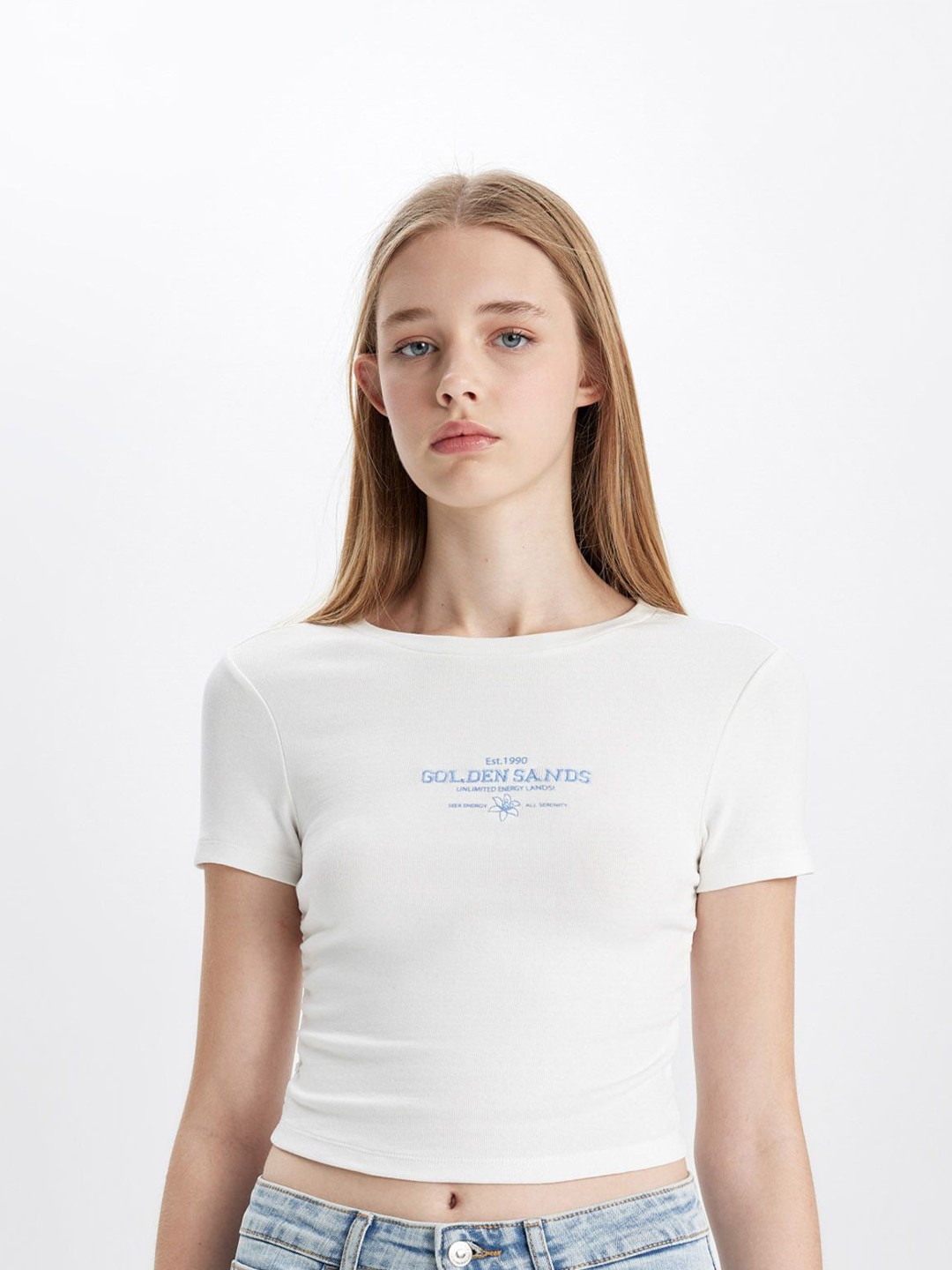 

DeFacto Women Typography T-shirt, Na