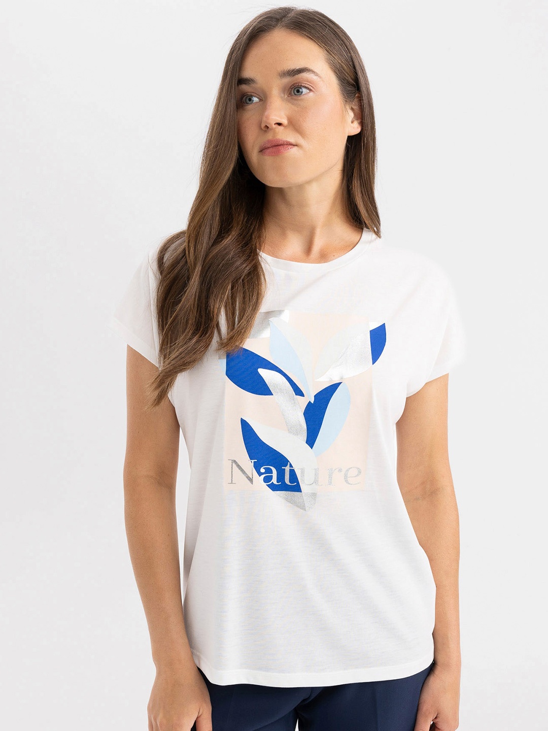 

DeFacto Women Printed T-shirt, Na