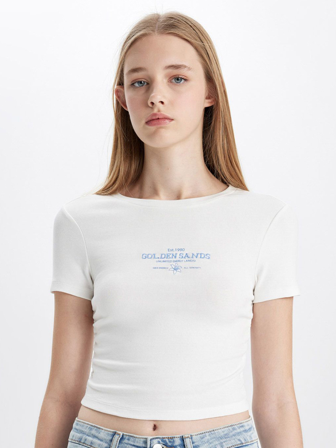

DeFacto Women Typography T-shirt, Na