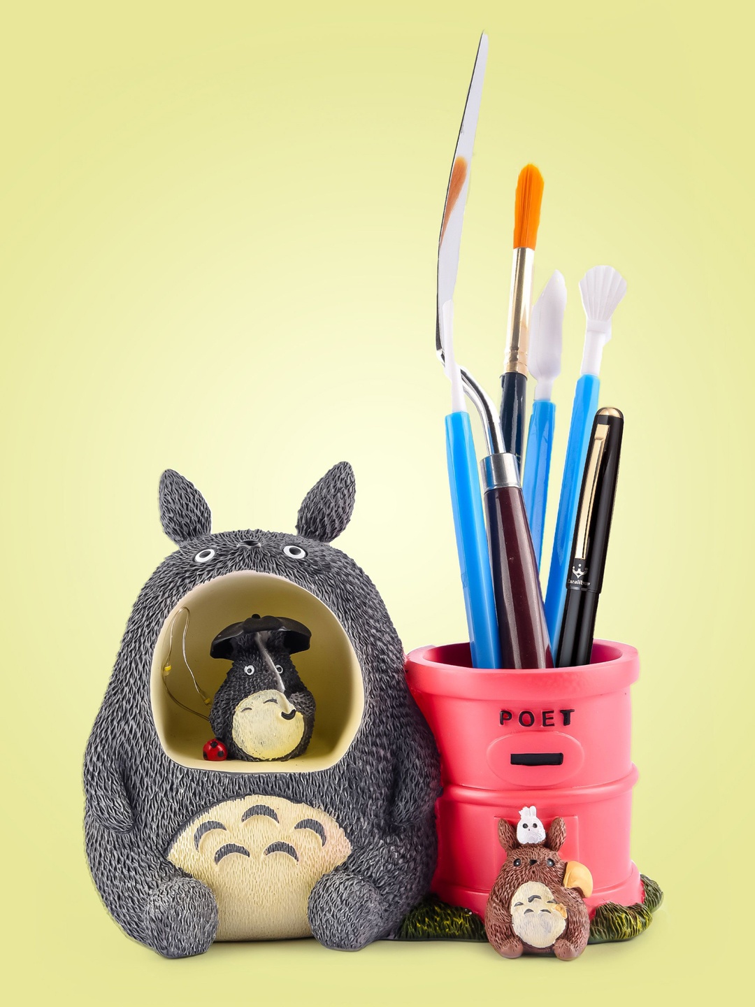 

COMICSENSE My Neighbor Totoro Anime Led Pen Stand, Black