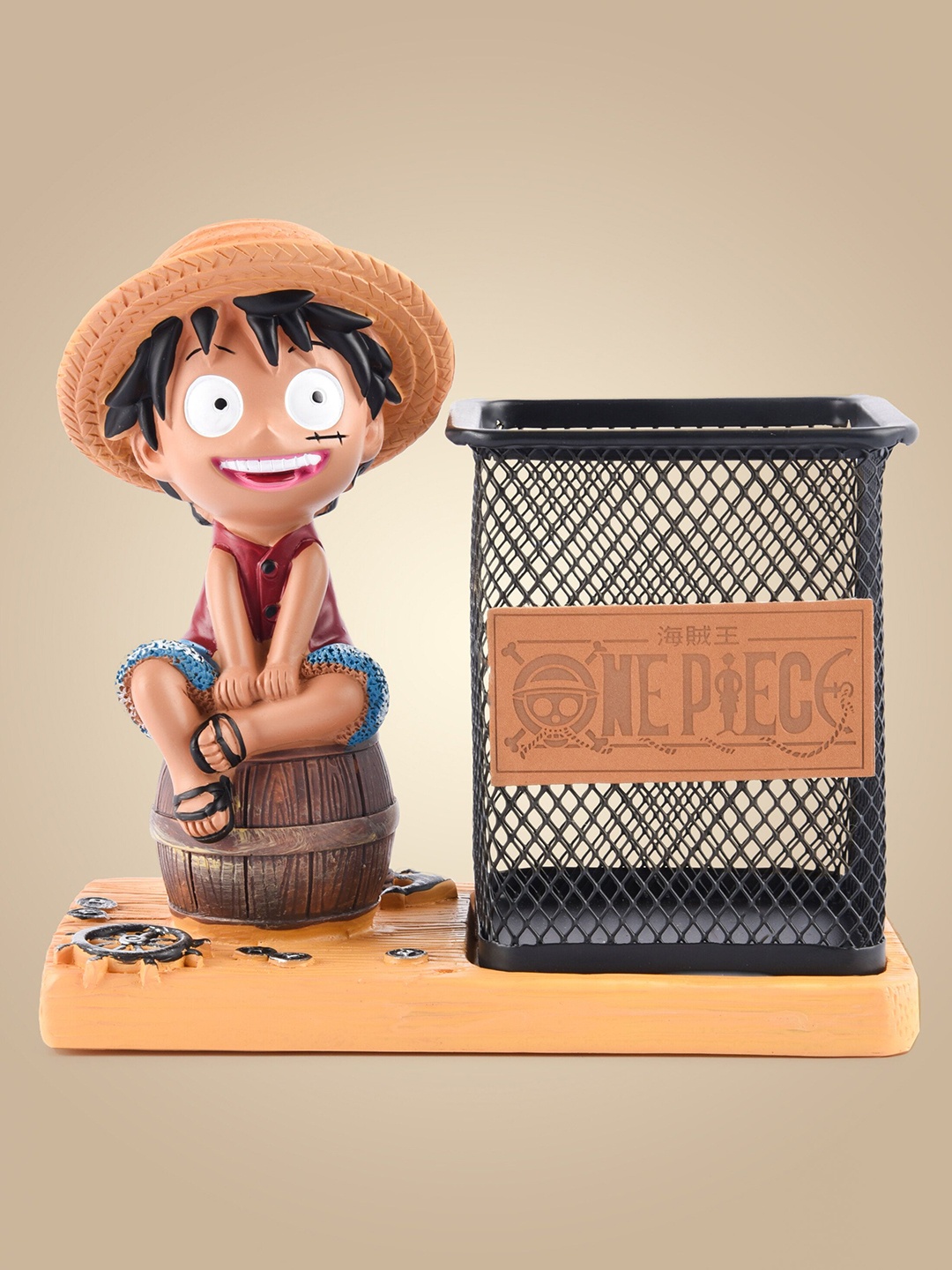 

COMICSENSE One Piece Anime Mugiwara Pen Case, Brown
