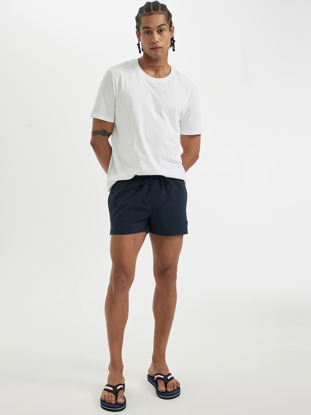 

DeFacto T-shirt & Shorts Swim Set, White
